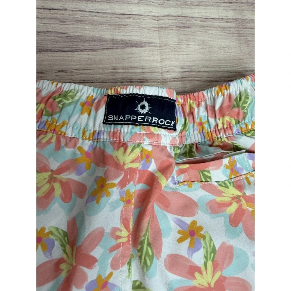 Snapper Rock Tropical Hawaiian Floral Swim Trunks Youth XL 14–16 Board Shorts